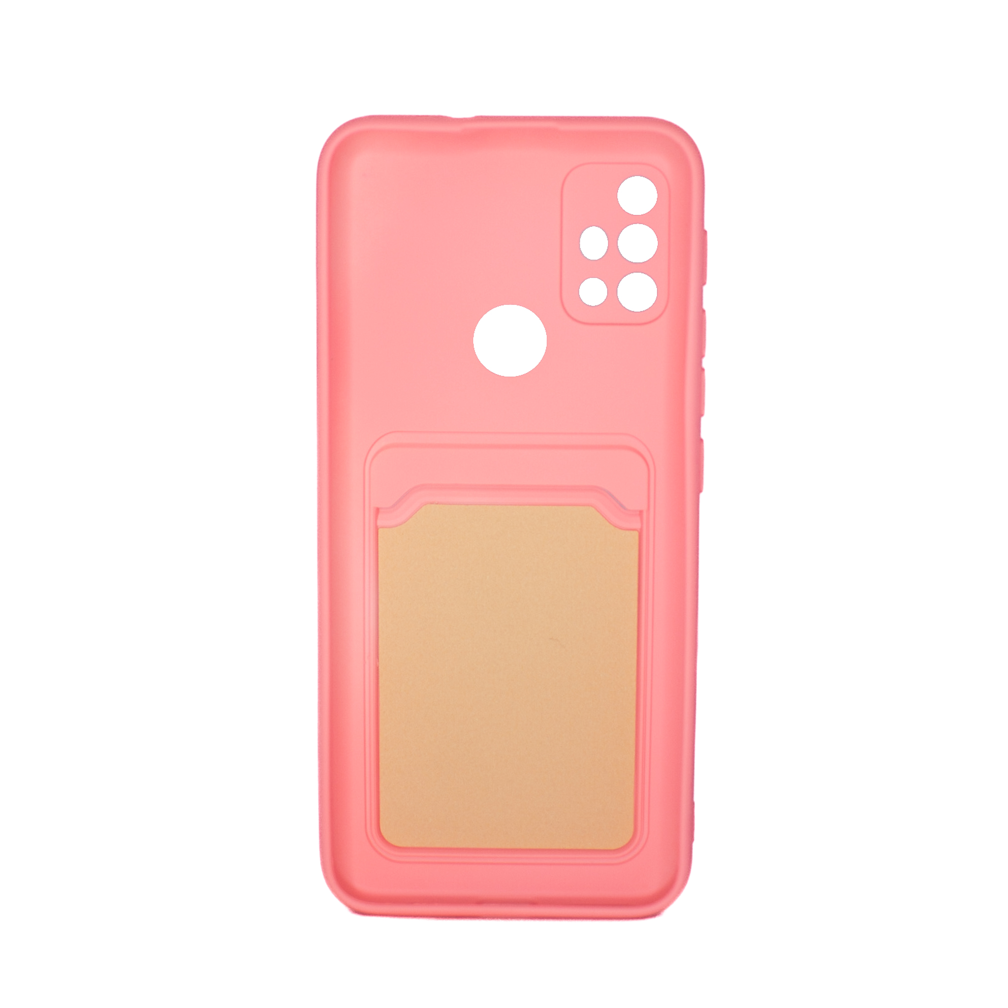 Protectores para celular  para Motorola  MOTO G10 / G20 / G30 Funda de tpu con cubre c�mara y porta tarjeta Coral
